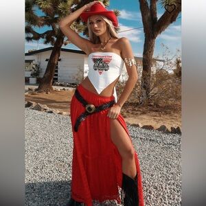 That’s So Fetch Como Lace Maxi Skirt